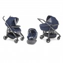 CHICCO - ZESTAW 3w1 BLUE - WÓZEK TRIO LOVE + GONDOLA + FOTELIK - 056958