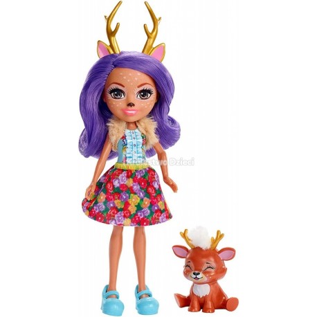 MATTEL - BARBIE - ENCHANTIMALS - LALKA + JELONEK - DANESSA DEER & SPRINT - DVH87 FXM75 MATTEL - BARBIE - ENCHANTIMALS - LALKA + JELONEK - DANESSA DEER & SPRINT - DVH87 FXM75