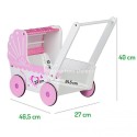 ECOTOYS - DREWNIANY WÓZEK DLA LALEK - TT003 ECOTOYS - DREWNIANY WÓZEK DLA LALEK - TT003