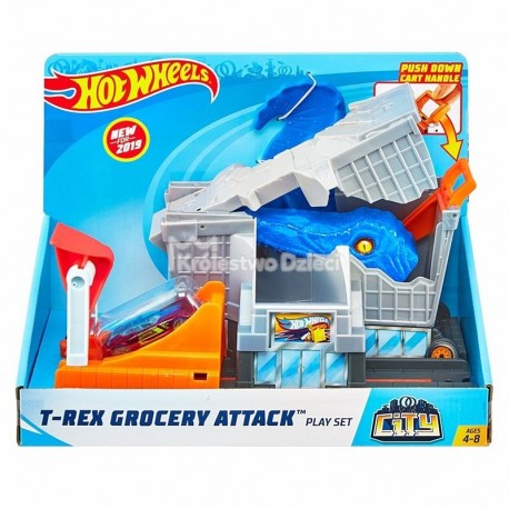 MATTEL - HOT WHEELS - CITY - ZESTAW ATAK T-REXA NA SKLEP - FNB05 GBF92 MATTEL - HOT WHEELS - CITY - ZESTAW ATAK T-REXA NA SKLEP - FNB05 GBF92