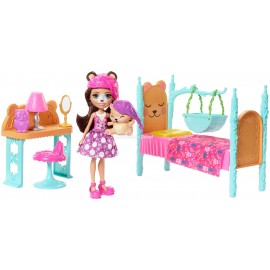 Mattel Enchantimals Zimowa Chatka Lalka Bevy Bunny Kroliczek Jump Zestaw Gjx50 Krolestwo Dzieci