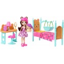 MATTEL - ENCHANTIMALS - BREN BEAR & SNORE + AKCESORIA - SŁODKA SYPIALNIA - FRH44 FRH46 MATTEL - ENCHANTIMALS - BREN BEAR & SNORE + AKCESORIA - SŁODKA SYPIALNIA - FRH44 FRH46
