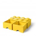 LEGO® - POJEMNIK NA KLOCKI ZABAWKI I INNE - KLOCEK 8 WYPUSTEK I 2 SZUFLADKI - ŻÓŁTY - 4006 LEGO® - POJEMNIK NA KLOCKI ZABAWKI I INNE - KLOCEK 8 WYPUSTEK I 2 SZUFLADKI - ŻÓŁTY - 4006