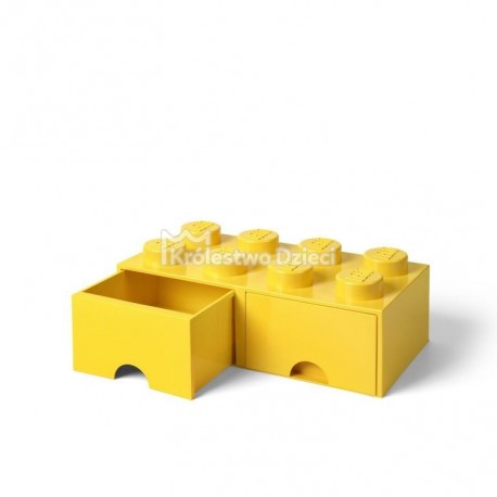 LEGO® - POJEMNIK NA KLOCKI ZABAWKI I INNE - KLOCEK 8 WYPUSTEK I 2 SZUFLADKI - ŻÓŁTY - 4006 LEGO® - POJEMNIK NA KLOCKI ZABAWKI I INNE - KLOCEK 8 WYPUSTEK I 2 SZUFLADKI - ŻÓŁTY - 4006