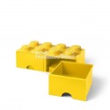 LEGO® - POJEMNIK NA KLOCKI ZABAWKI I INNE - KLOCEK 8 WYPUSTEK I 2 SZUFLADKI - ŻÓŁTY - 4006 LEGO® - POJEMNIK NA KLOCKI ZABAWKI I INNE - KLOCEK 8 WYPUSTEK I 2 SZUFLADKI - ŻÓŁTY - 4006