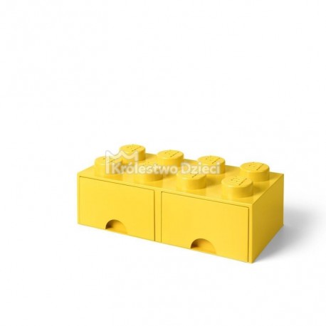 LEGO® - POJEMNIK NA KLOCKI ZABAWKI I INNE - KLOCEK 8 WYPUSTEK I 2 SZUFLADKI - ŻÓŁTY - 4006 LEGO® - POJEMNIK NA KLOCKI ZABAWKI I INNE - KLOCEK 8 WYPUSTEK I 2 SZUFLADKI - ŻÓŁTY - 4006