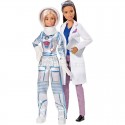MATTEL - BARBIE - ZESTAW 2 LALKI - ASTRONAUTKA I NAUKOWIEC - FCP65 MATTEL - BARBIE - ZESTAW 2 LALKI - ASTRONAUTKA I NAUKOWIEC - FCP65