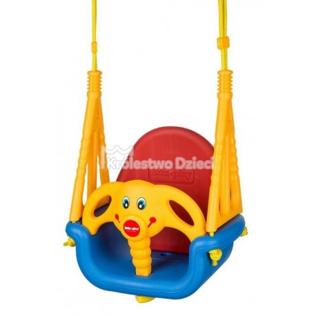 ECOTOYS - HUŚTAWKA DZIECIĘCA OGRODOWA - DOMOWA - 3W1 - SŁOŃ - SW-0101 ECOTOYS - HUŚTAWKA DZIECIĘCA OGRODOWA - DOMOWA - 3W1 - SŁOŃ - SW-0101