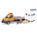 BRUDER - MB SPRINTER KOMUNALNY Z FIGURKĄ KIEROWCY - 02537