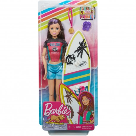 MATTEL - BARBIE - LALKA SPORTOWA SIOSTRA - SKIPPER - SURFERKA - GHK34 GHK36 MATTEL - BARBIE - LALKA SPORTOWA SIOSTRA - SKIPPER - SURFERKA - GHK34 GHK36