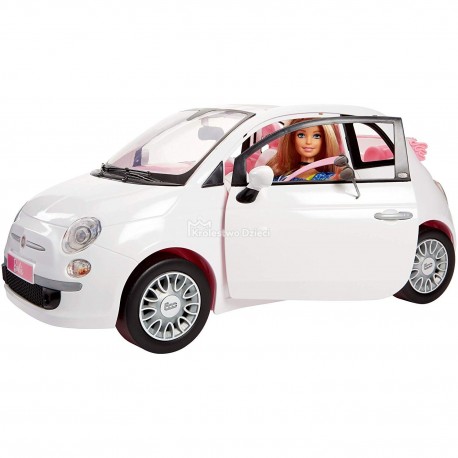 MATTEL - BARBIE - SAMOCHÓD DLA LALKI - FIAT + LALKA - FVR07 MATTEL - BARBIE - SAMOCHÓD DLA LALKI - FIAT + LALKA - FVR07