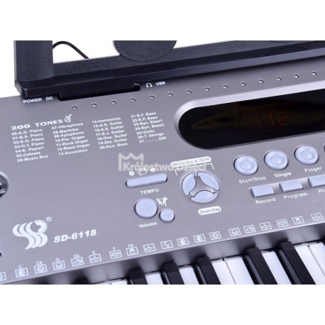 JOKOMISIADA - KEYBOARD - ORGANY + MIKROFON - SD-6118 IN0106 JOKOMISIADA - KEYBOARD - ORGANY + MIKROFON - SD-6118 IN0106