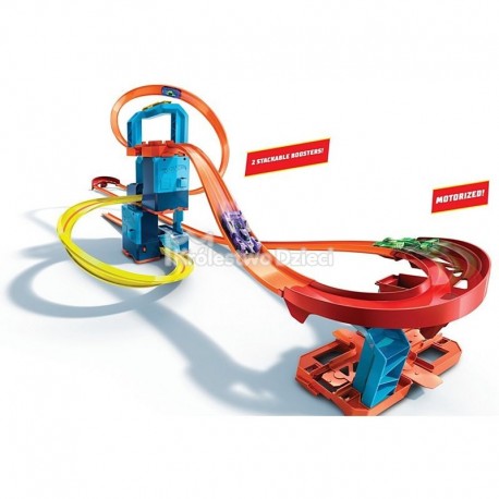 MATTEL - HOT WHEELS - TRACK BUILDER - ULTRAPRZYSPIESZENIE - ZESTAW Z NAPĘDEM + AUTKO - GLC97 MATTEL - HOT WHEELS - TRACK BUILDER - ULTRAPRZYSPIESZENIE - ZESTAW Z NAPĘDEM + AUTKO - GLC97