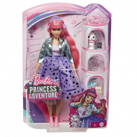 MATTEL - BARBIE - PRINCESS ADVENTURE - LALKA KSIĘŻNICZKA DAISY Z KOTKIEM + AKCESORIA - ZESTAW - GML77 MATTEL - BARBIE - PRINCESS ADVENTURE - LALKA KSIĘŻNICZKA DAISY Z KOTKIEM + AKCESORIA - ZESTAW - GML77
